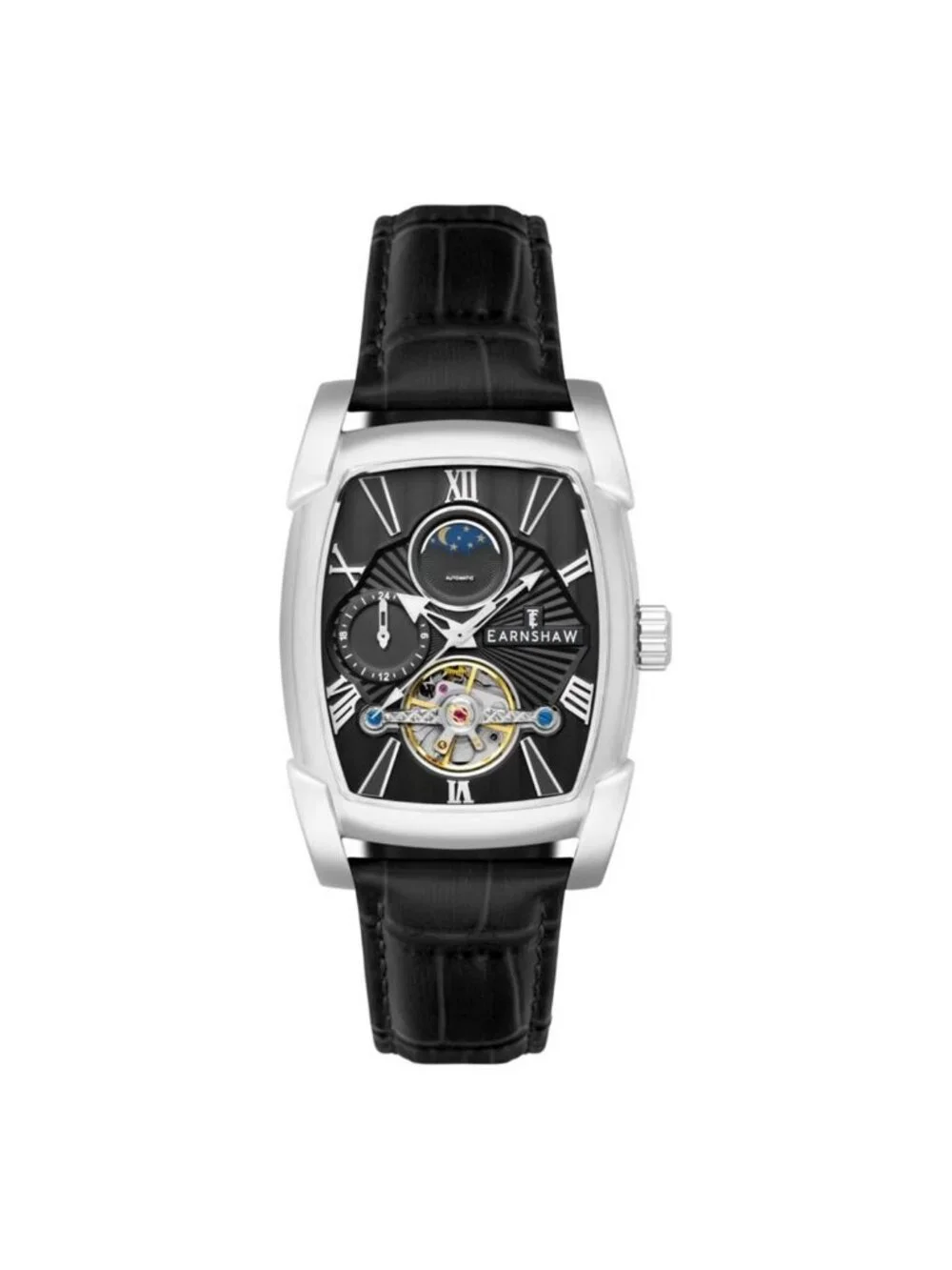 NWT Thomas Earnshaw Kensington Black Dial Men's Watch